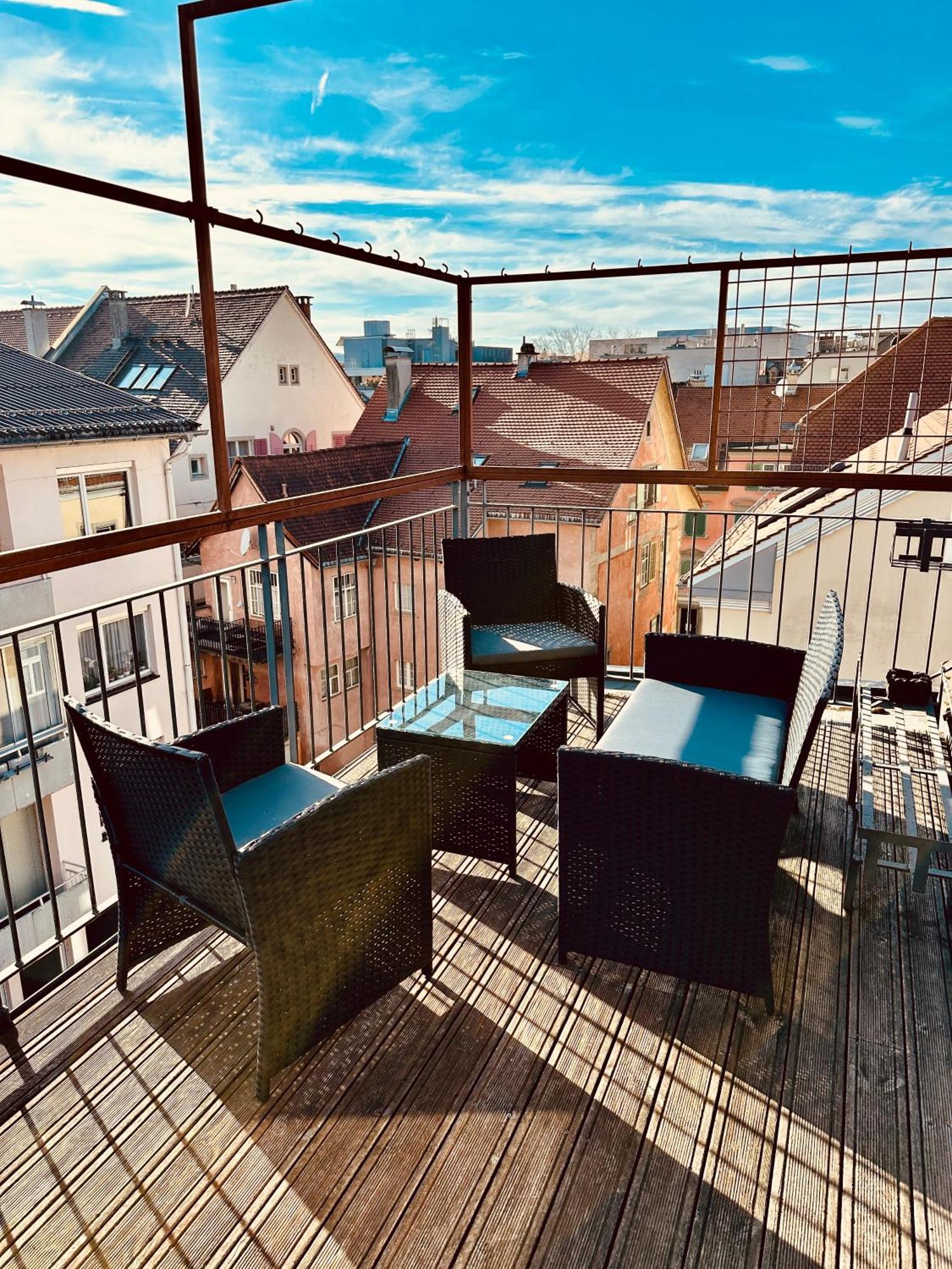 Zentrale Wohnung Mit Dachterasse Bregenzi járás Kültér fotó